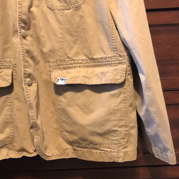 Converse One Star Jackets & Coats Single Breasted Button Up Color Tan Size XL - Picture 13 of 16